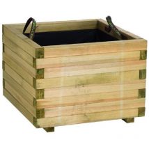 CERLAND jardinera baroque 60x60x43 cm , Jardinera baroque 60 x 60 x 43 cmFabricada en pino silvestre de bosque sostenibleTratamiento autoclave para