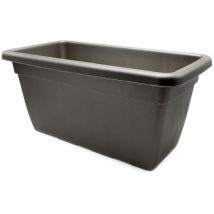 Plasticforte - jardinera 60,5x32,5x27,5 antracita 1176035 , Jardinera 60,x32.5x27,5 cm antracita 11760 Material: Plástico. -Color:antracitaMedidas: