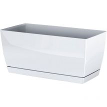 Zanvic - Jardinera de plastico Coubi Case p en color blanco 29 (largo) x 14,2 (ancho) x 13,6 (altura) cm