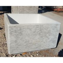 Anaparra - Jardinera Maxi 78x78x50cm. de Hormigon-Piedra aligerado. Gris