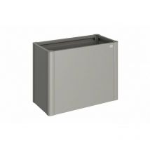 Jardinera metalica belvedere midi 61 cmts de alto x 50 cmts Biohort color plata metalica