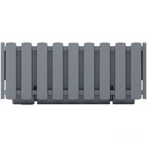 Prosperplast - Jardinera para balcón boardee fencycase, dimensiones 58x18x16,2 cm, color Gris piedra
