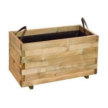 CERLAND jardinera baroque 110x50x38 cm , Jardinera baroque 110 x 50 x 38 cmFabricada en pino silvestre de bosque sostenibleTratamiento autoclave para