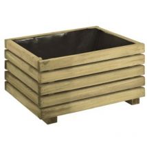 Cerland - Jardinera de madera rectangular 40 cm Kub 17 l