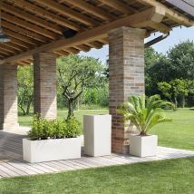 Schio box 100 macetero Blanco - 100 cm