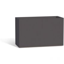 Monacis - Jardinera rectangular de resina 80x35 cm mod. Flowerpot Antracita
