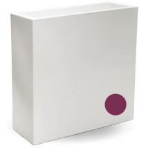 Tekcnoplast - Jardinera rectangular maceta de resina 90x30 cm mod. Flowerpot Top Violeta