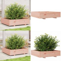 Jardinière 100x100x26,5 cm bois massif de douglas - Jardiniered'extérieure - Jardinière Bois - Pot De Fleurs Extérieur - Jardinière Rectangulaire