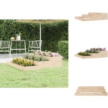 Vidaxl - Jardinière 107x107x27 cm Bois massif de pin - Jardinier - Pots De Fleurs - Bac à Fleurs - Plante - Fleur