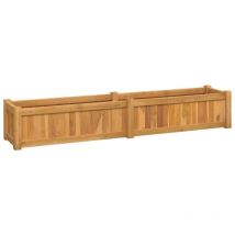 Lit surélevé 150x30x25 cm bois massif de teck Vidaxl