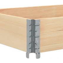 Lafomukea - Jardinière 80x60 cm bois de pin massif