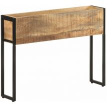 Jardinière 90x20x68 cm Bois de manguier brut Vidaxl