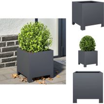 Vidaxl - Jardinière anthracite 30x30x30 cm acier - Jardinière - Jardinières - Planteur - Jardinière D'extérieur