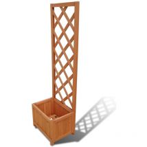 Jardinière, Bac à fleurs, Pot de fleurs en treillis 40 x 30 x 135 cm CON5277 design in