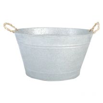 Esschert Design - Bassine en vieux Zinc avec poignées