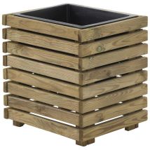 Jardinière en bois traité Horizon