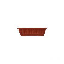 Bronzo - Jardinie're de balcon rectangulaire avec re'serve en vase plastique 40x10x16