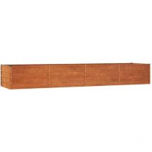 Bonnevie - Jardinière de jardin - Balconnière à fleurs Gris 320x80x45 cm Acier corten BV766671