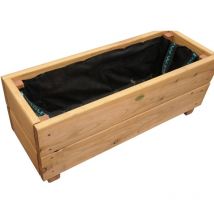 Robin Hood - Jardinière en mélèze Moline 60 x 22 x 20 cm Naturel