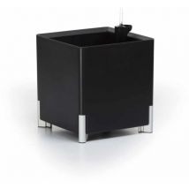 Fioriera Quadrata Autoirrigante Nera Mondum Mediterráneo