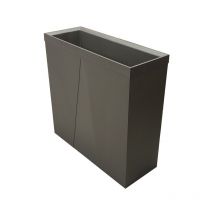 Belli - Jardinière muret Créative taupe avec contre bac d'environ 50 litres