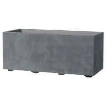 Jardiniere Muret Deroma Millennium r - Ashgrey - a réserve d'eau - 59 cm