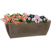 Jardinière palmea Taupe 120 x 47 x 42cm - 124L