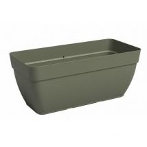 Jardiniere - Plastique - Vert sec - Rectangulaire - L57,9 x P37 x H33,5cm Artevasi