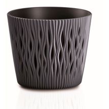 Pot De Fleurs Dsr260-s433 - Anthracite - 26.2 Cm - Résistant Et Élégant - Idéal Intérieur/extérieur
