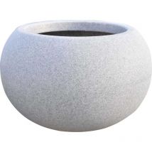 Roto - Jardinière ronde en polyéthylène granit Swing 63 x 40 cm