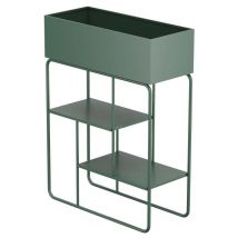 Jardinière sur pied L60 x P25 x H80 cm - vert - ALIPIAL