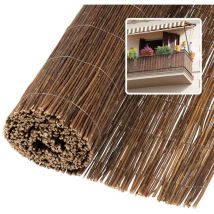 Weidenmatte Balkonsichtschutz - 150 x 300cm Braun