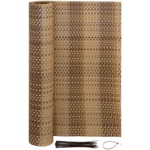 Jardinion - Sichtschutzmatte Rattan Optik - 1 X 5m Hellbraun