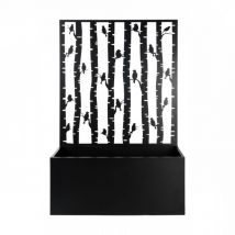 Esschert Design - Bac à fleurs avec treillis et motif d'oiseau