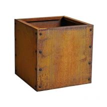 Carré potager en acier rouillé 40x40x40 cm
