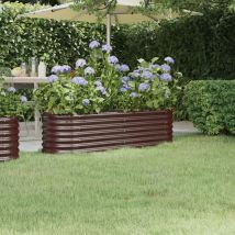 Furniture Limited - Lit surélevé de jardin Acier enduit de poudre