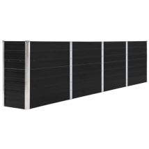 Bonnevie - Jardinière de jardin - Balconnière à fleurs 320x40x77 cm Acier galvanisé Anthracite BV185309 Anthracite