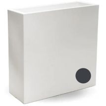 Tekcnoplast - Jardinière pot de fleurs rectangulaire en résine 90X30 cm mod. Flowerpot Top Anthracite