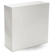Jardinière pot de fleurs rectangulaire en résine 90X30 cm mod. Flowerpot Top Blanc