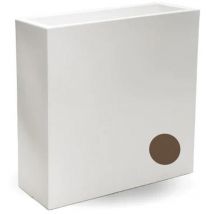 Jardinière pot de fleurs rectangulaire en résine 90X30 cm mod. Flowerpot Top Bronze