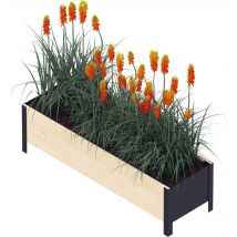 Jardinière en bois et métal Modern Bas
