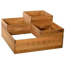 Jardinière en bois de pin imprégné – Potager sur pied – Largeur, Hauteur, Longueur – LOSA Legnami