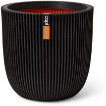 Jardinière Groove 35x34 cm noir Capi