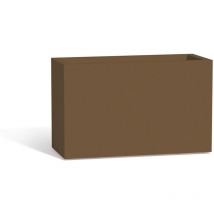 Monacis - Jardinière pot de fleurs rectangulaire en résine 80X35 cm mod. Flowerpot Bronze