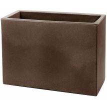 Teraplast - Jardinière Schio Box 100 100 Cm - Chocolat