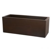 Teraplast - Jardinière Rectangulaire Bronze 60x24,5 cm h 24,5 mod. Schio Cassa