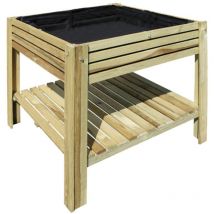 Cerland - Huerto urbano elevado de madera Kub 80 cm 90 l