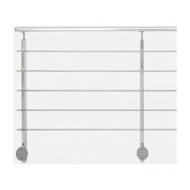 Jardipolys - inoline - Kit garde-corps 2m prêt à poser en aluminium