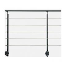 Jardipolys - inoline - Kit garde-corps 2m prêt à poser en aluminium