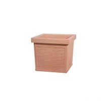Telcom - Jarrón cuadrado Lombardía Terra cotta - 62 cm
